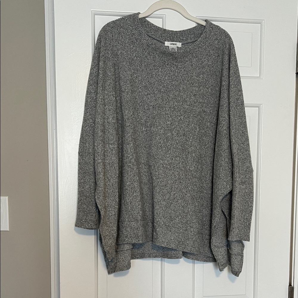 Cherish Heather Gray Knit Top
